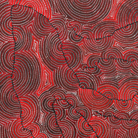 Aboriginal Artwork by Christine Nakamarra Curtis, Mina Mina Jukurrpa, 91x91cm