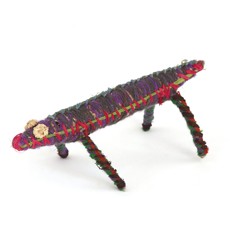 Aboriginal Artwork by Cindy Robertson - Tinka (lizard) Tjanpi Sculpture