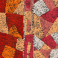 Aboriginal Artwork by Clarissa Nangala Williams, Ngapa Jukurrpa (Water Dreaming) - Puyurru, 107x30cm