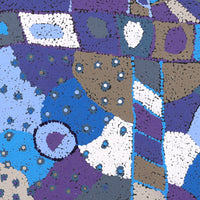 Aboriginal Artwork by Clarissa Nangala Williams, Ngapa Jukurrpa (Water Dreaming) - Puyurru, 61x61cm