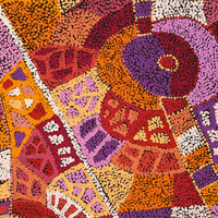Aboriginal Artwork by Clarissa Nangala Williams, Ngapa Jukurrpa (Water Dreaming) - Puyurru, 76x61cm