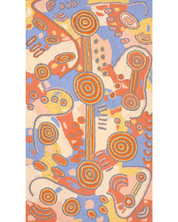 Aboriginal Artwork by Colin Jakamarra Gibson, Yurrampi Jukurrpa (Honey Ant Dreaming), 107x61cm