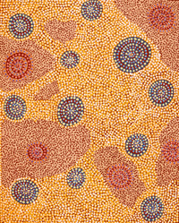 Aboriginal Artwork by Colin Jakamarra Gibson, Yankirri Jukurrpa (Emu Dreaming) - Ngarlikurlangu, 76x61cm