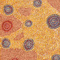Aboriginal Artwork by Colin Jakamarra Gibson, Yankirri Jukurrpa (Emu Dreaming) - Ngarlikurlangu, 76x61cm