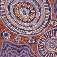 Aboriginal Artwork by Tjaruwa Carolyn Dunn, Piltati Tjukurpa, 120x60cm