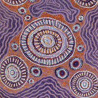 Aboriginal Artwork by Tjaruwa Carolyn Dunn, Piltati Tjukurpa, 120x60cm