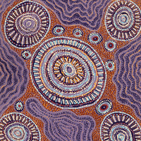 Aboriginal Artwork by Tjaruwa Carolyn Dunn, Piltati Tjukurpa, 120x60cm