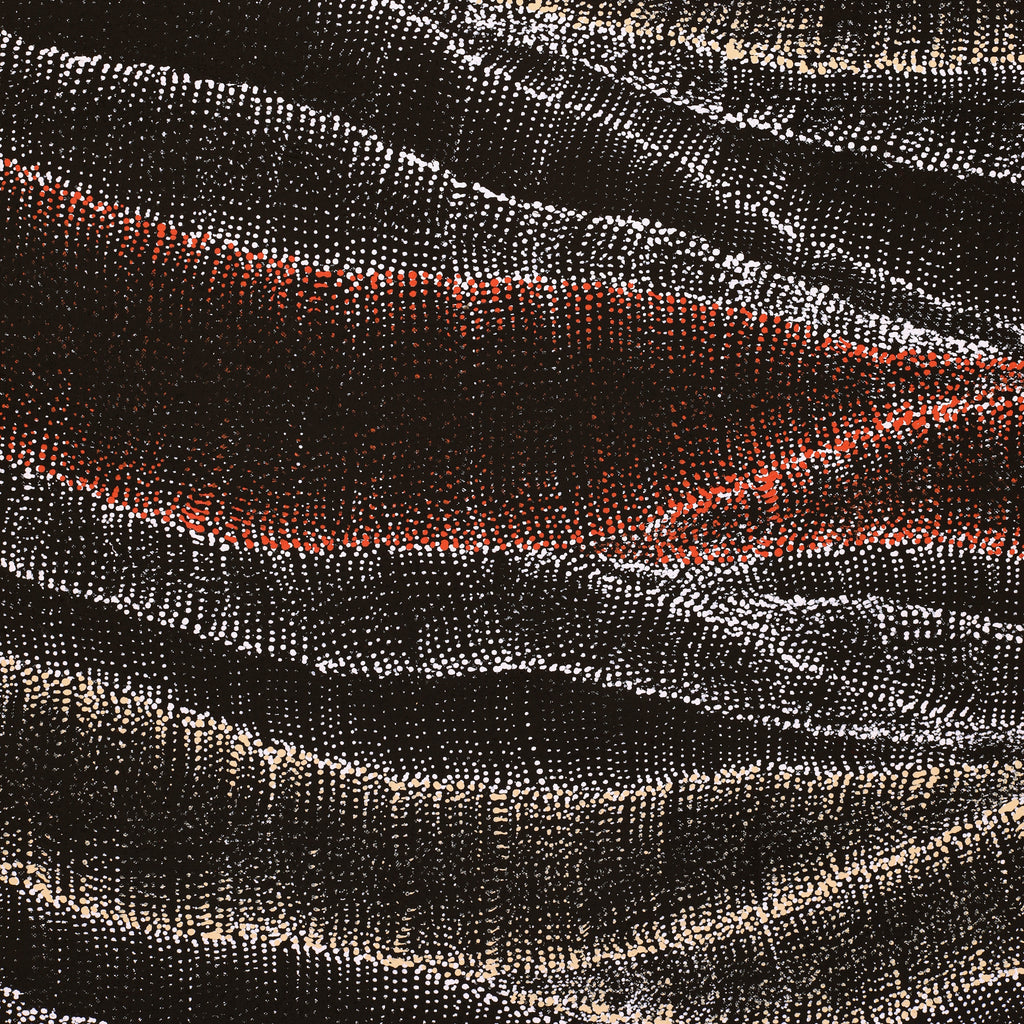 Aboriginal Artwork by Debbie Napaljarri Brown, Wanakiji Jukurrpa (Bush Tomato Dreaming), 152x91cm
