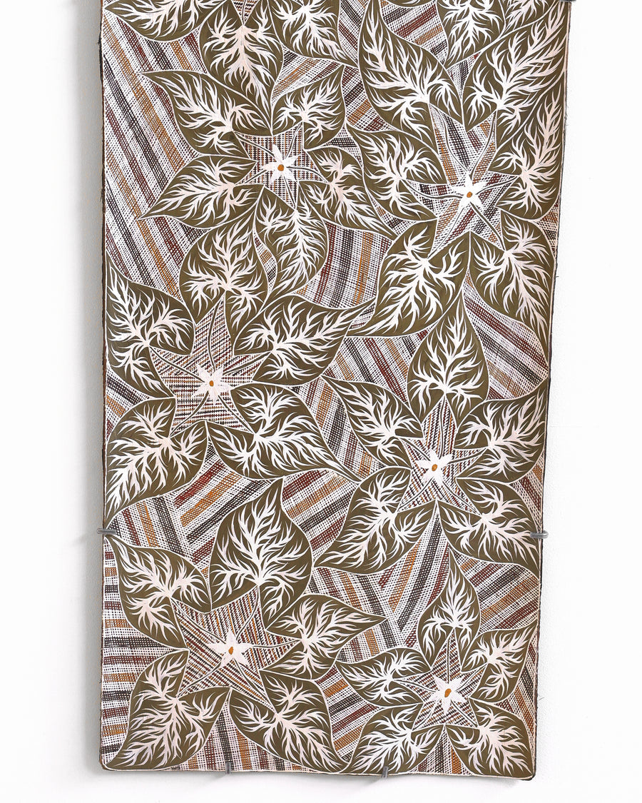 Aboriginal Artwork by Djul’djul Gurruwiwi Susan Wunuŋmurra, Dhatam, 123x53cm