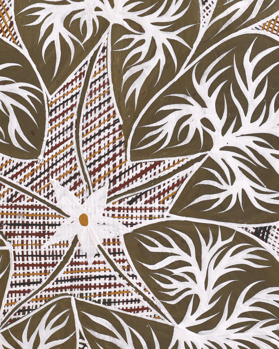 Aboriginal Artwork by Djul’djul Gurruwiwi Susan Wunuŋmurra, Dhatam, 123x53cm
