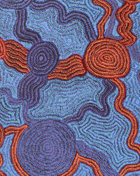 Aboriginal Artwork by Daisybell Kulyuru, Minyma Kutjara(near Ernabella), 150x120cm