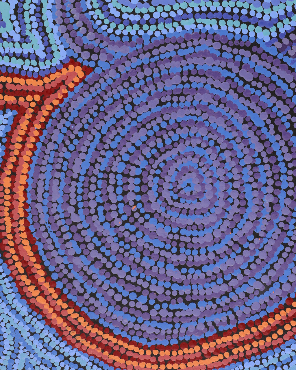 Aboriginal Artwork by Daisybell Kulyuru, Minyma Kutjara(near Ernabella), 150x120cm