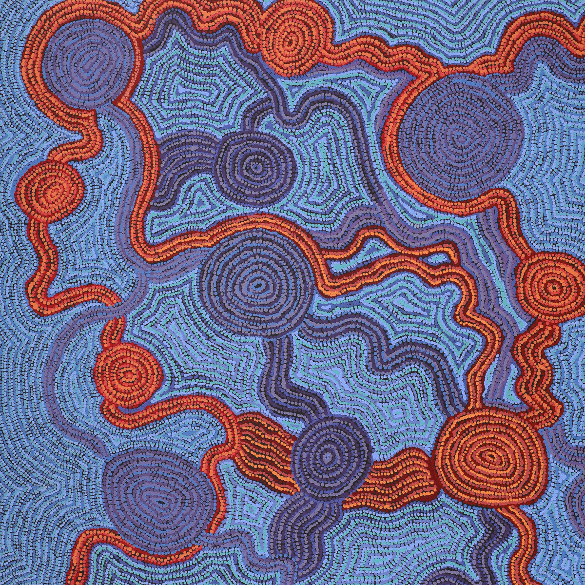 Aboriginal Art by Daisybell Kulyuru, Minyma Kutjara(near Ernabella), 150x120cm - ART ARK®