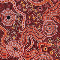 Aboriginal Artwork by Daisybell Kulyuru, Minyma Kutjara(near Ernabella), 122x91cm