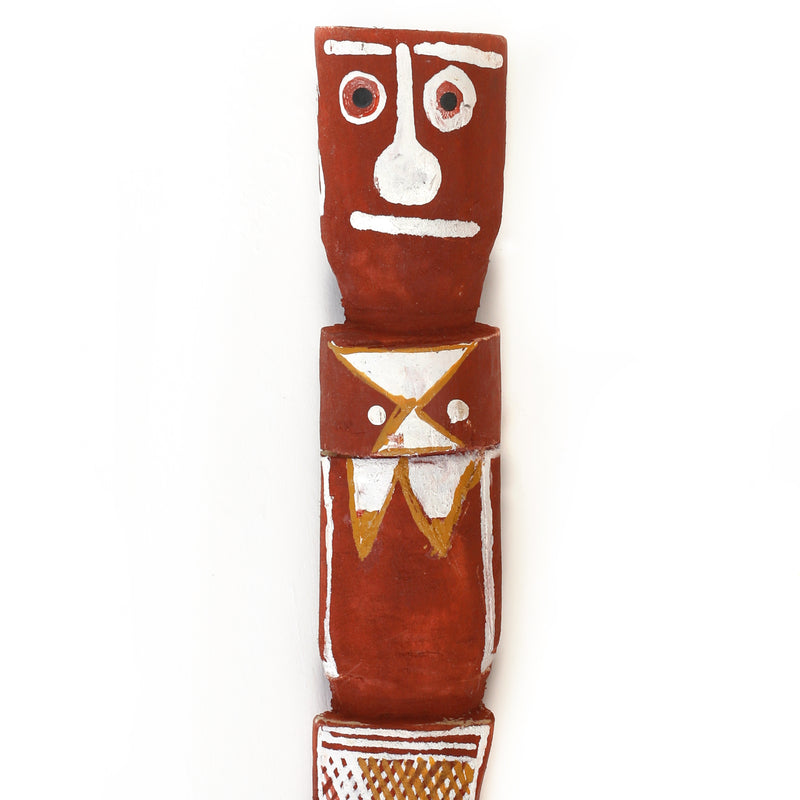 Aboriginal Artwork by Dallas Kelly, Mimih Spirit, 54cm