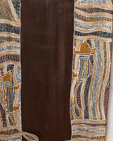 Aboriginal Art by Datjuluma Guyula Caroline, Marawili Tree, 109x45cm Bark - ART ARK®