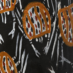 Aboriginal Art by Datjuluma Guyula Caroline, Gunyan, 268cm, Larrakitj - ART ARK®