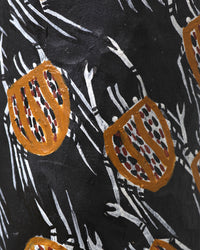 Aboriginal Artwork by Datjuluma Guyula Caroline, Gunyan, Pair of Larrakitj 268cm