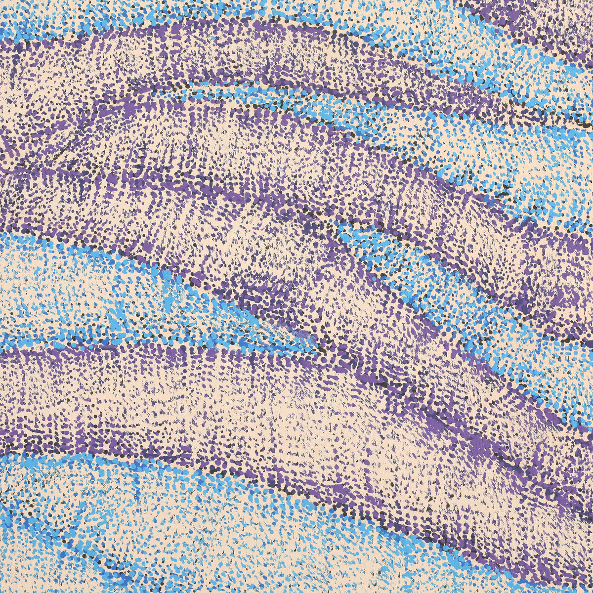 Aboriginal Artwork by Debbie Napaljarri Brown, Wanakiji Jukurrpa (Bush Tomato Dreaming), 107x107cm