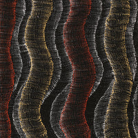 Aboriginal Artwork by Debbie Napaljarri Brown, Wanakiji Jukurrpa (Bush Tomato Dreaming), 76x46cm