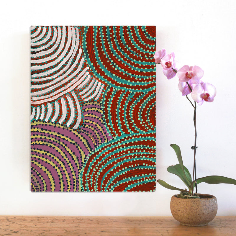 Aboriginal Artwork by Debra Thomas, Untitled, 61x46cm