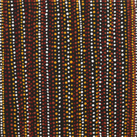 Aboriginal Art by Delores Nangala Robertson, Ngapa Jukurrpa (Water Dreaming) - Puyurru, 30x30cm - ART ARK®