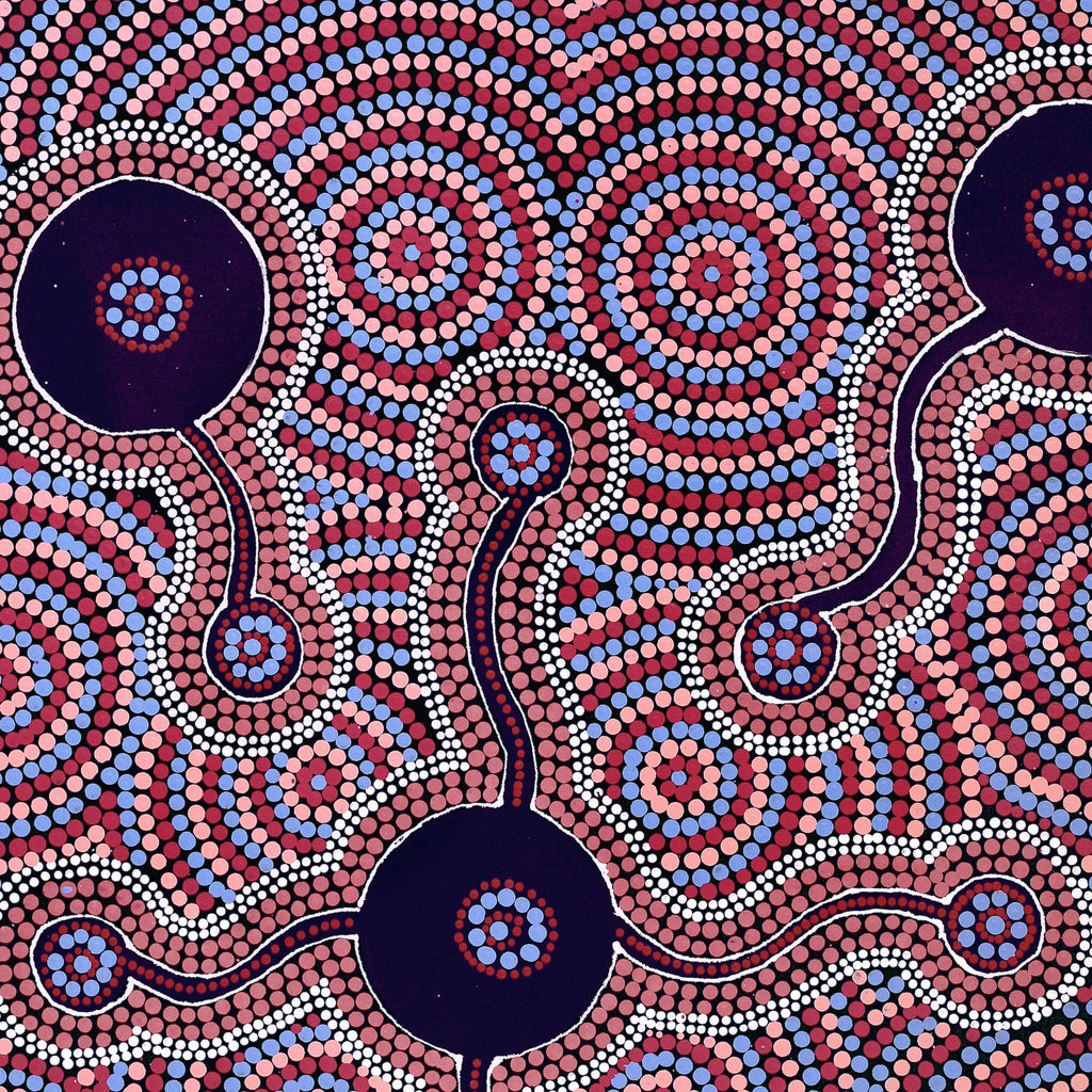 Aboriginal Art by Derik Lynch, Ngayuku Ngura, 100x80cm - ART ARK®