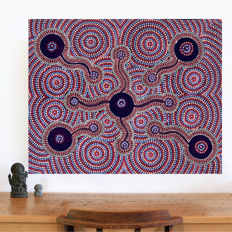 Aboriginal Artwork by Derik Lynch, Ngayuku Ngura, 100x80cm