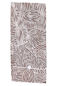 Aboriginal Artwork by Dhuwarrwarr Marika, Yambirrpa, 144x64cm Bark