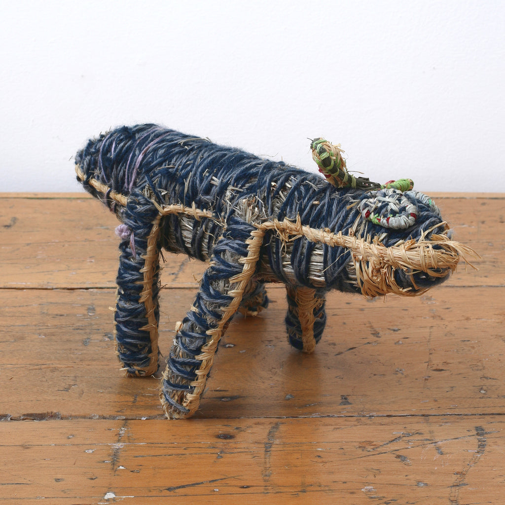 Aboriginal Artwork by Dianne Dawson - Papa (dog) Tjanpi Sculpture