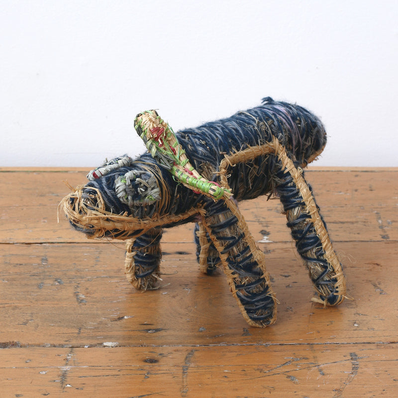 Aboriginal Artwork by Dianne Dawson - Papa (dog) Tjanpi Sculpture