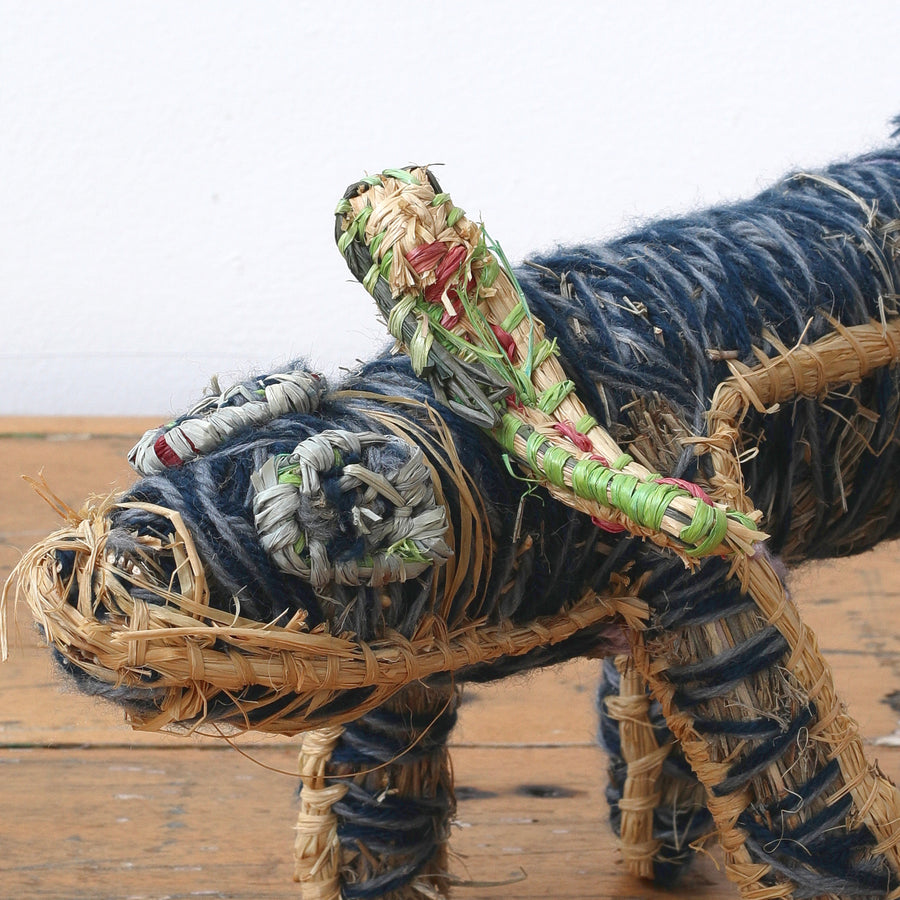 Aboriginal Artwork by Dianne Dawson - Papa (dog) Tjanpi Sculpture