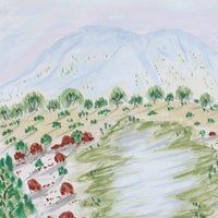 Aboriginal Artwork by Dianne Inkamala, Rutjipma (Mt Sonder), 26x17cm