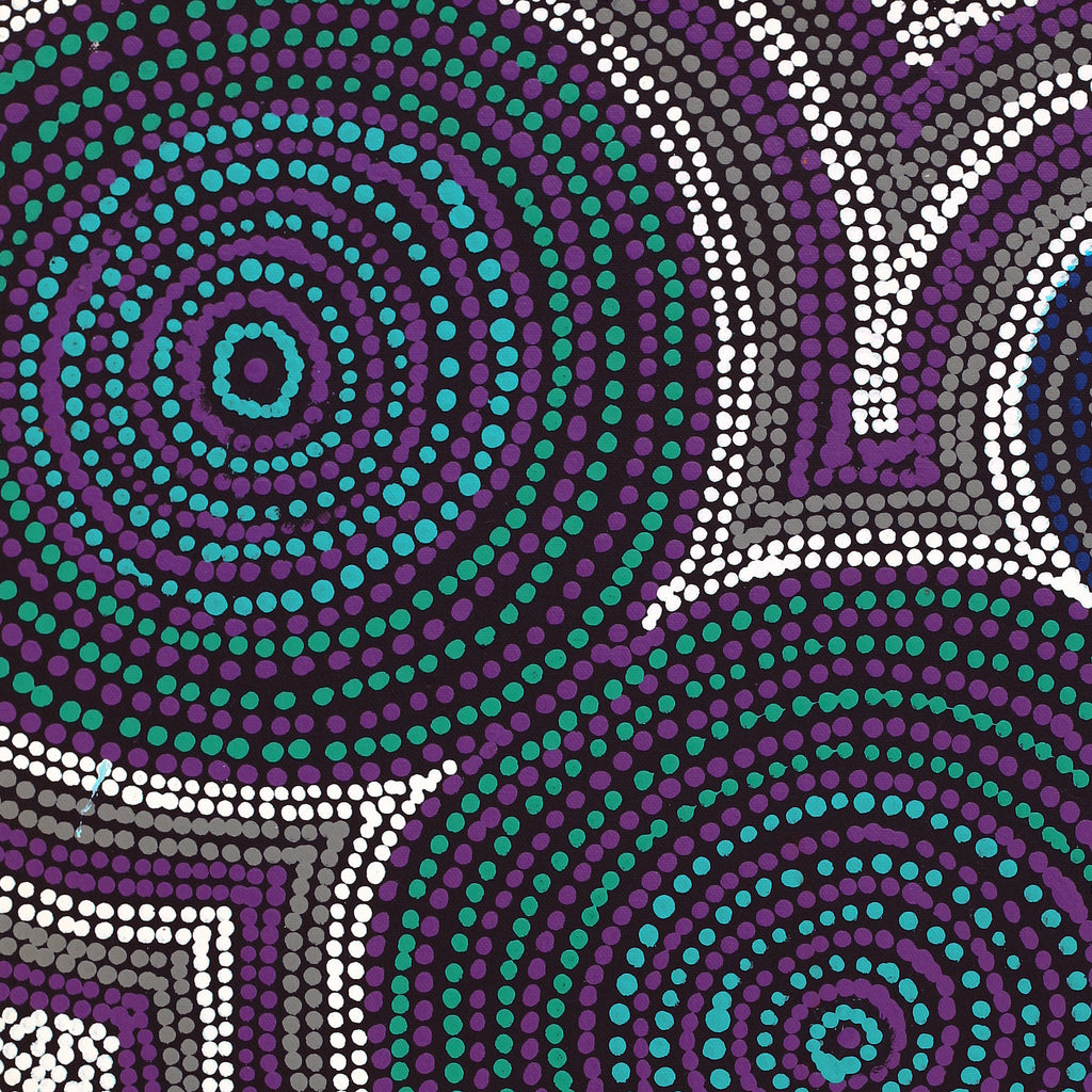 Aboriginal Artwork by Diona Nakamarra Williams, Seven Sisters Dreaming, 61x46cm