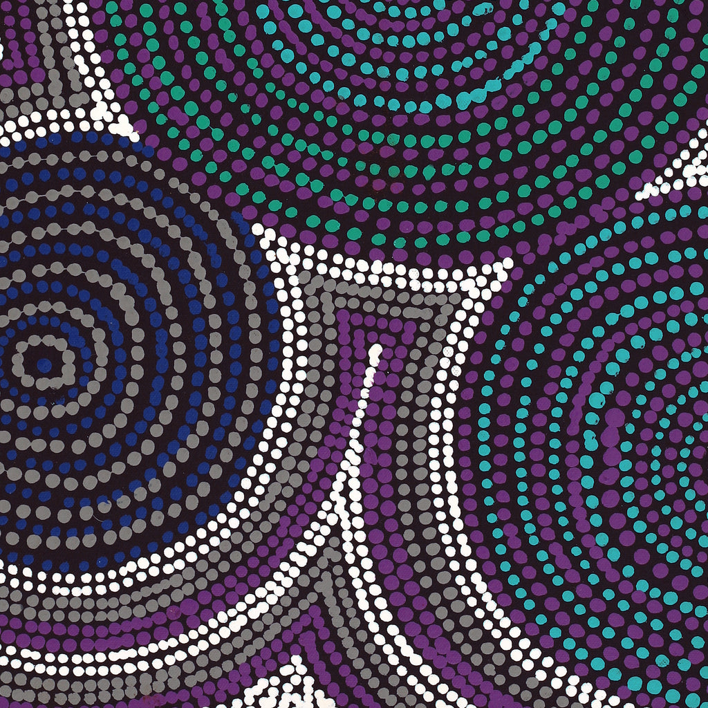 Aboriginal Artwork by Diona Nakamarra Williams, Seven Sisters Dreaming, 61x46cm