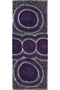Aboriginal Artwork by Diona Nakamarra Williams, Seven Sisters Dreaming, 76x30cm