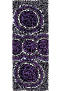 Aboriginal Artwork by Diona Nakamarra Williams, Seven Sisters Dreaming, 76x30cm - ART ARK®