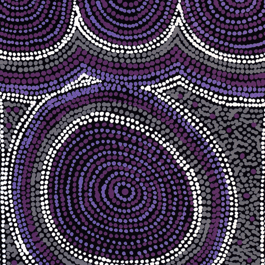 Aboriginal Artwork by Diona Nakamarra Williams, Seven Sisters Dreaming, 76x30cm
