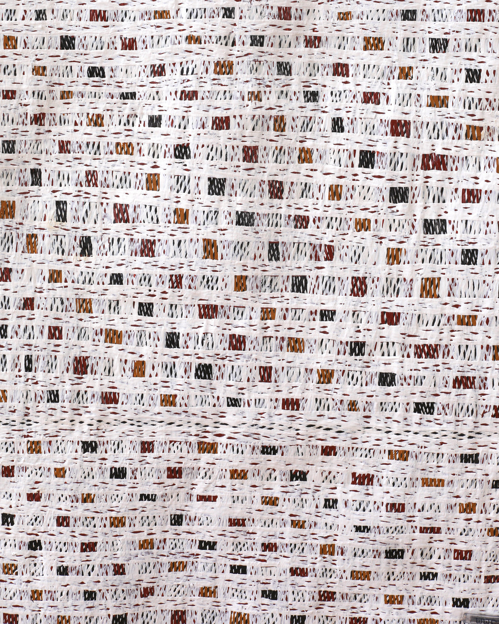 Aboriginal Artwork by Ḏirrpu Marawili Noŋgirrŋa, Djapu Design, 83x32cm Bark