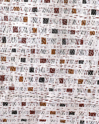 Aboriginal Artwork by Ḏirrpu Marawili Noŋgirrŋa, Djapu Design, 83x32cm Bark