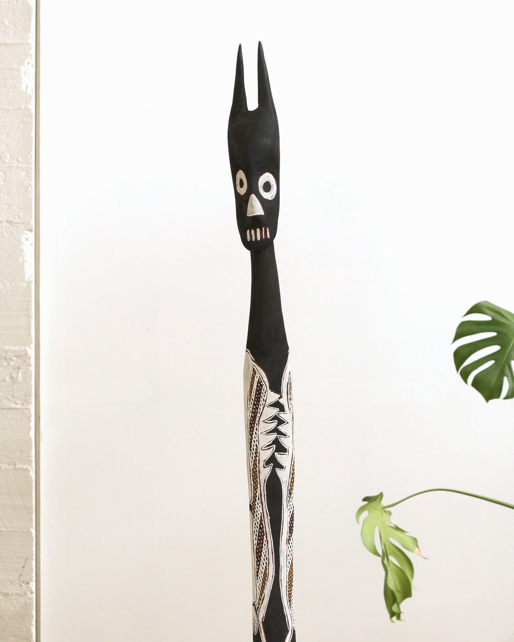 Aboriginal Artwork by Djarrayaŋ Wunuŋmurra, Mokuy Sculpture, 165cm