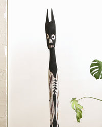 Aboriginal Artwork by Djarrayaŋ Wunuŋmurra, Mokuy Sculpture, 165cm