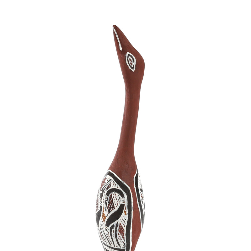 Aboriginal Artwork by Djimbalal Ŋurruwuthun, Wayin (Bird) Sculpture, 52cm