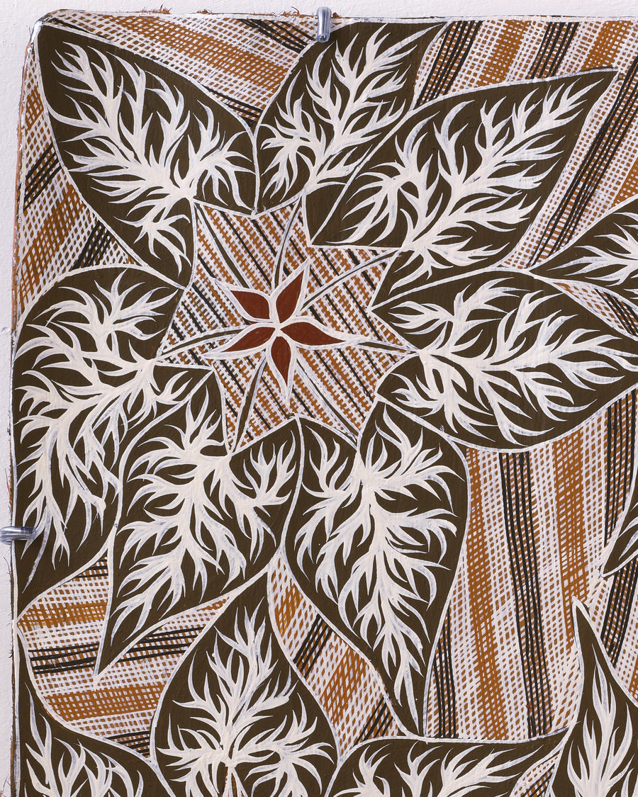 Aboriginal Artwork by Djul’djul Gurruwiwi Susan Wunuŋmurra, Dhatam, 86x64cm