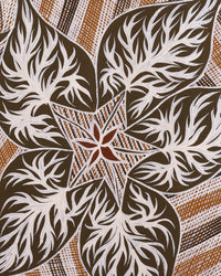 Aboriginal Artwork by Djul’djul Gurruwiwi Susan Wunuŋmurra, Dhatam, 86x64cm