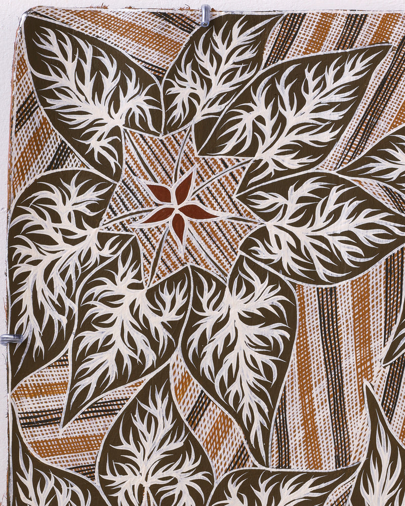 Aboriginal Artwork by Djul’djul Gurruwiwi Susan Wunuŋmurra, Dhatam, 86x64cm