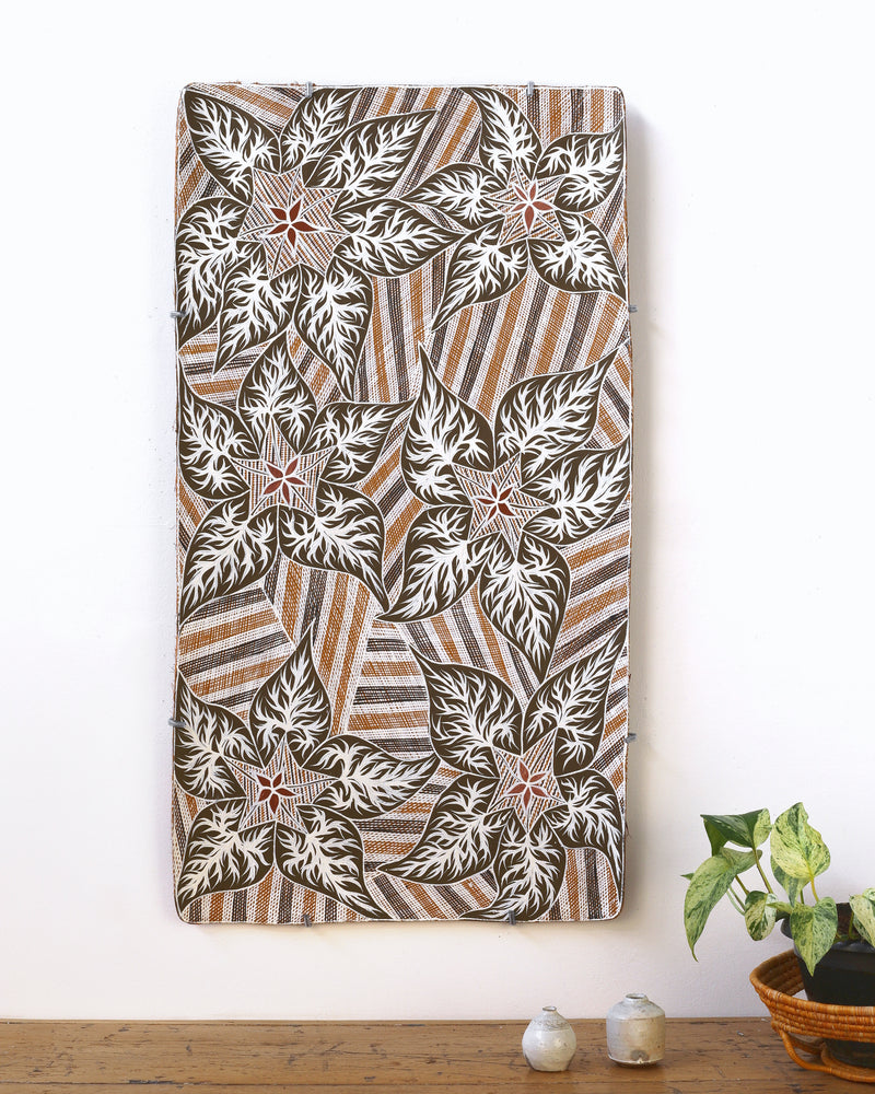 Aboriginal Artwork by Djul’djul Gurruwiwi Susan Wunuŋmurra, Dhatam, 86x64cm
