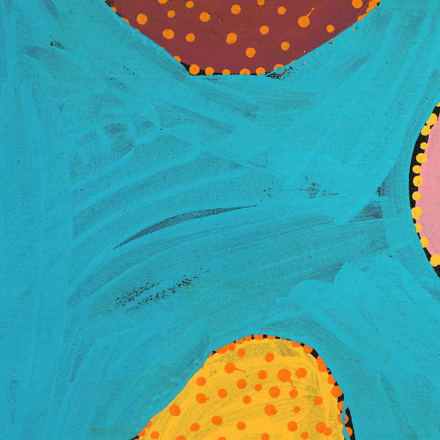 Aboriginal Artwork by Doreen Chapman, Untitled, 56x56cm