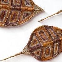 Aboriginal Artwork by Dorothy Bunibuni, Nawarlah - Brown River Stingray Group
