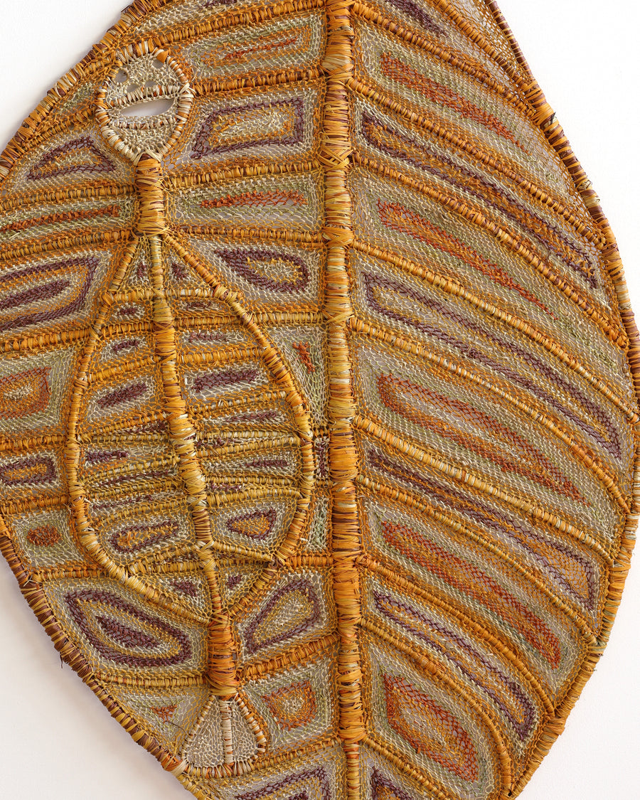 Aboriginal Artwork by Dorothy Bunibuni, Yawkyawk - fish-women spirit, 196x85cm